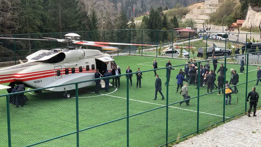 Cumhurbaşkanı Erdoğan, Ayder Yaylası'nda inceleme yaptı 