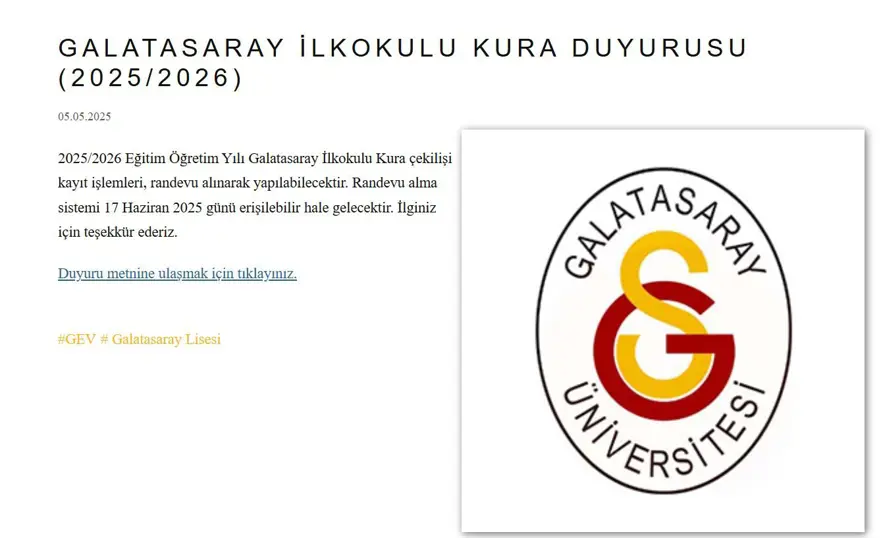 KURA ÇEKİM TARİHİ 1