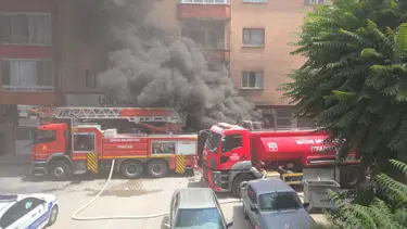 Niğde'de beyaz eşya deposunda yangın