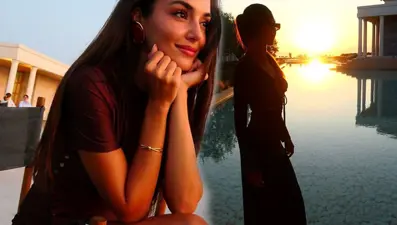 Hande Erçel'in Yunanistan tatilinden kareler