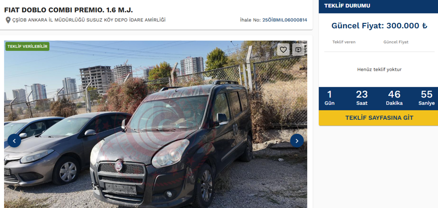 Kamu araçları 250 bin liraya satışta: Kamu araçları satış ihalesine nasıl girilir? (E-İhale giriş ekranı) 11