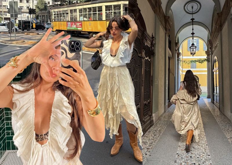 Anne olmaya hazırlanan Neslihan Atagül'den Milano pozları