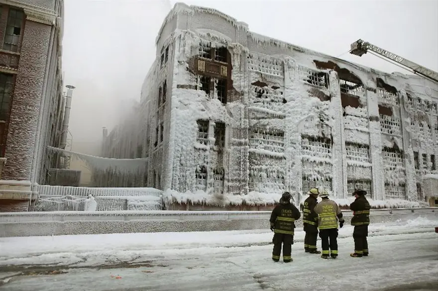 İtfaiyenin buzla mücadelesi 28
