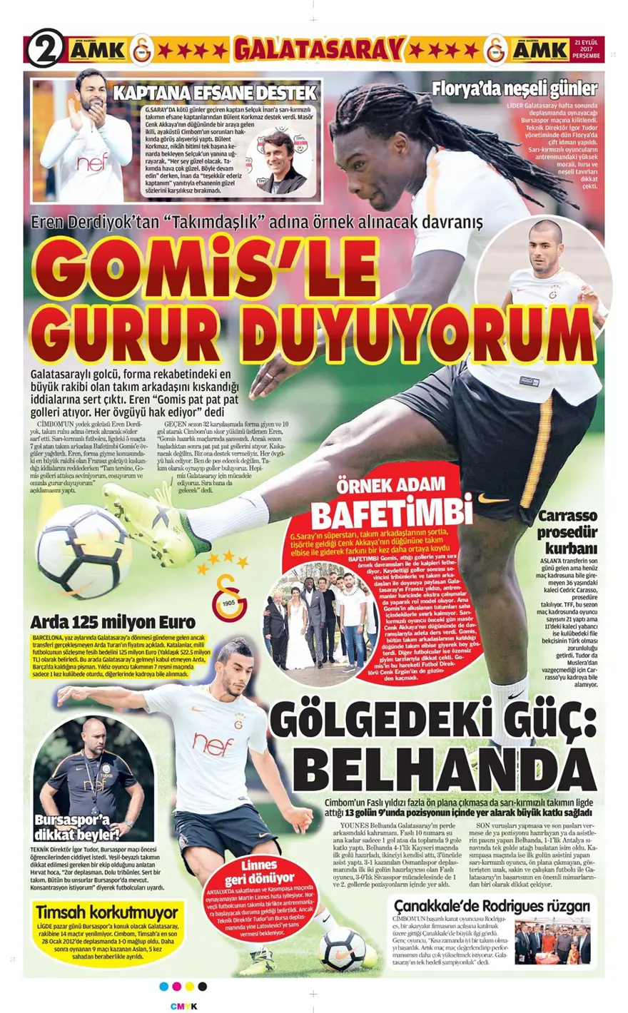 Günün spor gazeteleri (21 Eylül 2017) 14