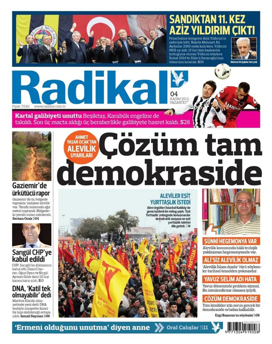 4 Kasım 2013 gazete manşetleri 13