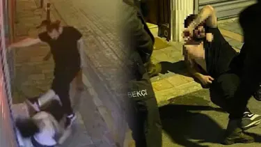 Eski sevgilisini döven adama sokak ortasında meydan dayağı