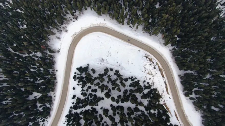 "Anadolu'nun yüce dağı" havadan görüntülendi 