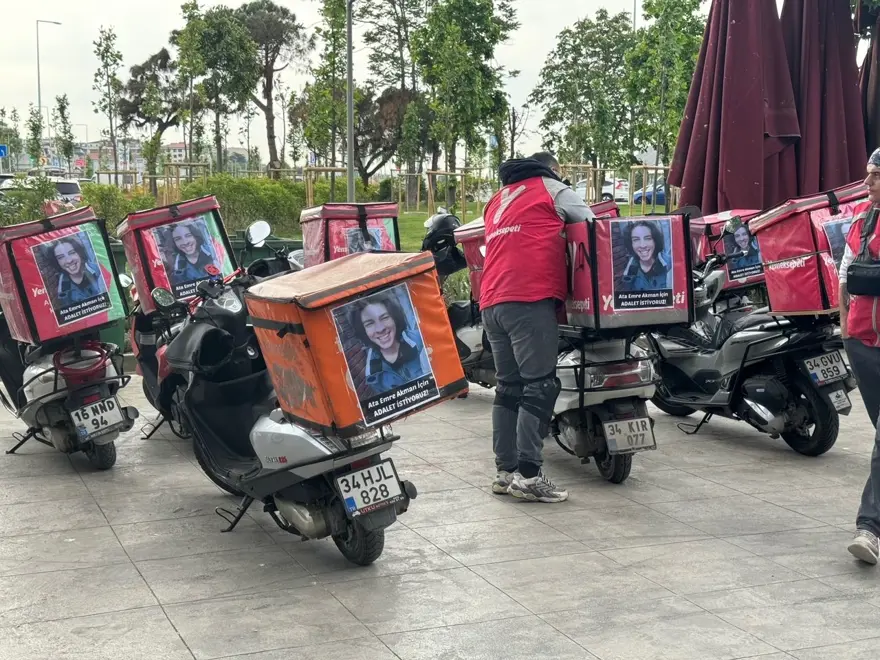 Motokuryelerden Ata Emre Akman için adalet konvoyu 1 Motokuryelerden Ata Emre Akman için adalet konvoyu 1