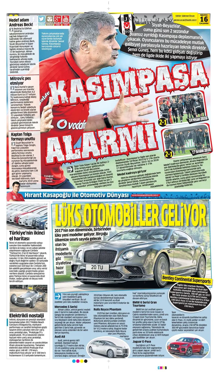 Günün spor gazeteleri (Transfer haberleri - 16 Ağustos 2017) 7