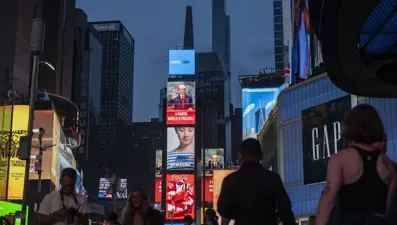 Erdoğan'ın sözü Times Meydanı'nda