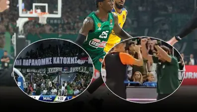 Panathinaikos-Maccabi Tel Aviv maçında skandal pankart! Çılgına dönen Ergin Ataman'dan açıklama