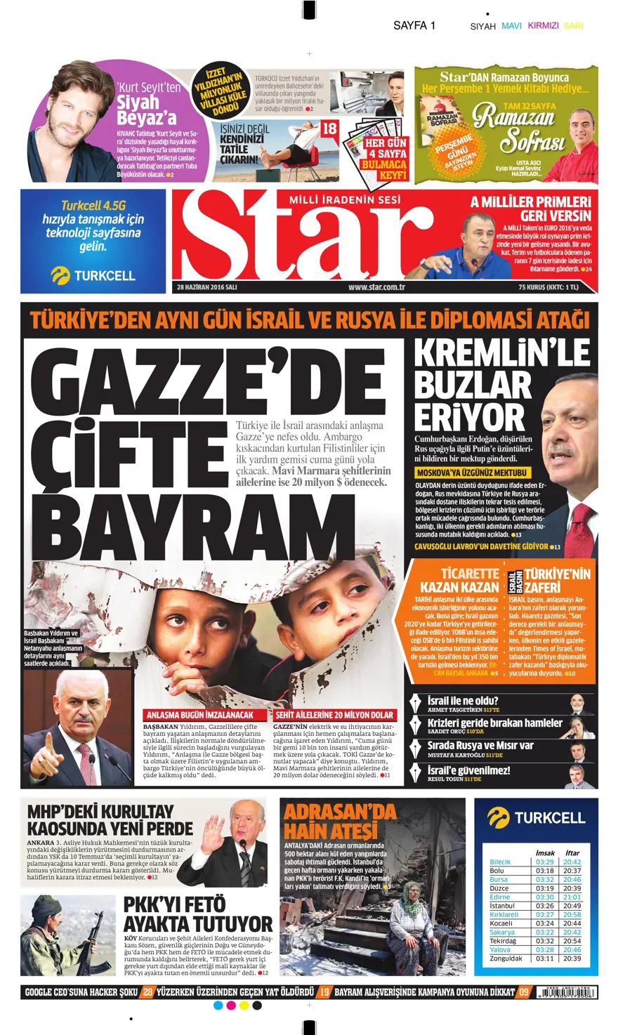 Gazete manşetleri (28.06.2016) 7
