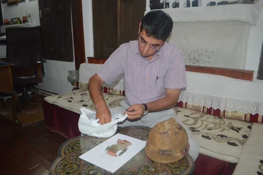 'Büyük Taarruz' alanında 100 yıllık miğfer ve mermiler bulundu 5