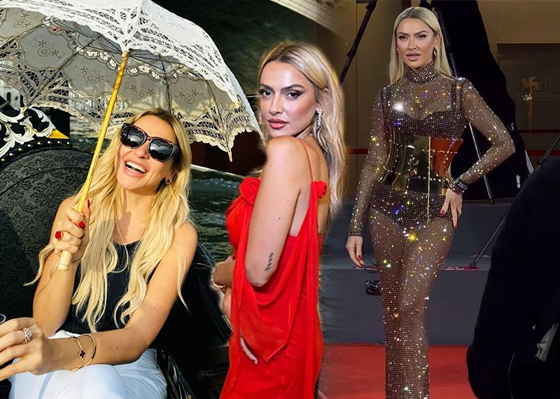 Hadise, Venedik Film Festivali'nin kırmızı halısında
