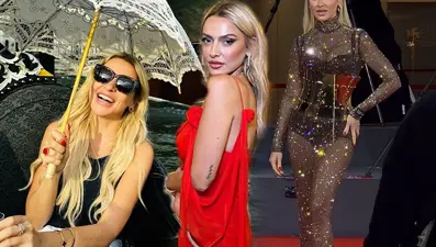 Hadise, Venedik Film Festivali'nin kırmızı halısında