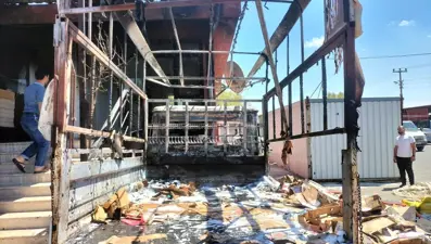 Kahramanmaraş'ta iş yeri yangını