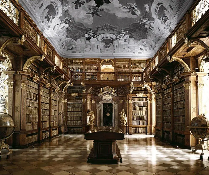 Melk Abbey Kütüphanesi, Melk, Avusturya 19