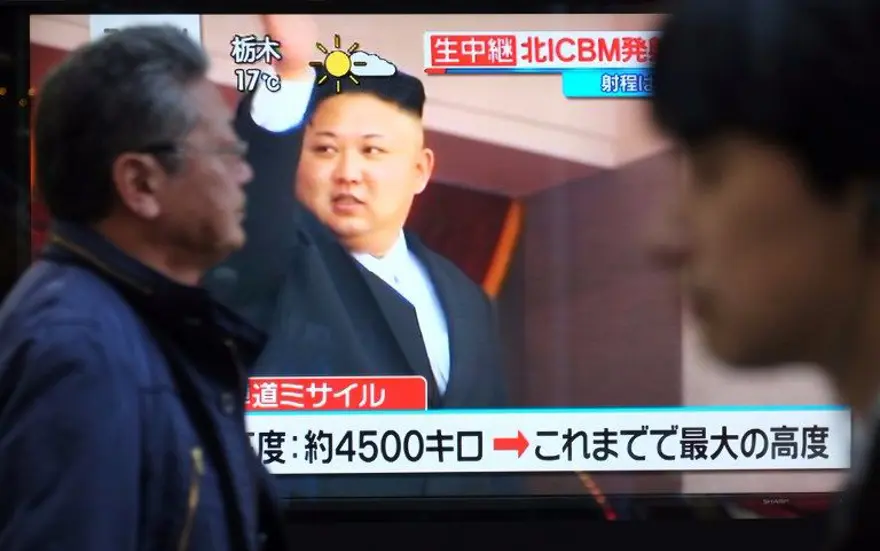 Balistik füze denemesinde Kuzey Kore lideri Kim böyle sevindi 7