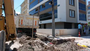 Eskişehir'de doğalgaz boru hattında yangın