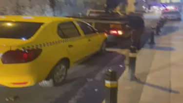 Taksiye çevirdiği otomobille korsan taksicilik yaparken yakalandı