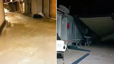 Hatay'da sağanak ve fırtına