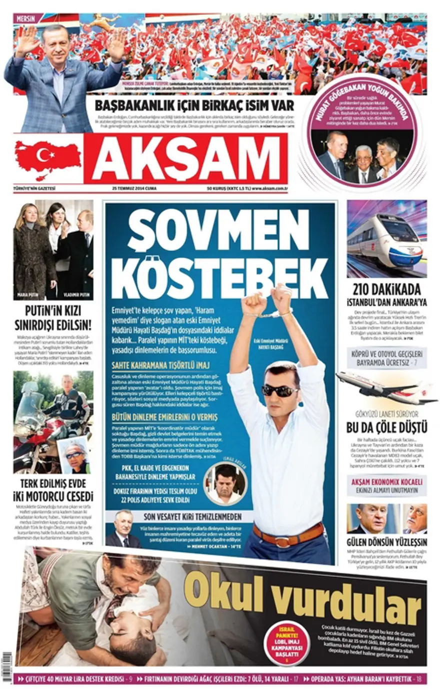 25 Temmuz Gazete manşetleri 2