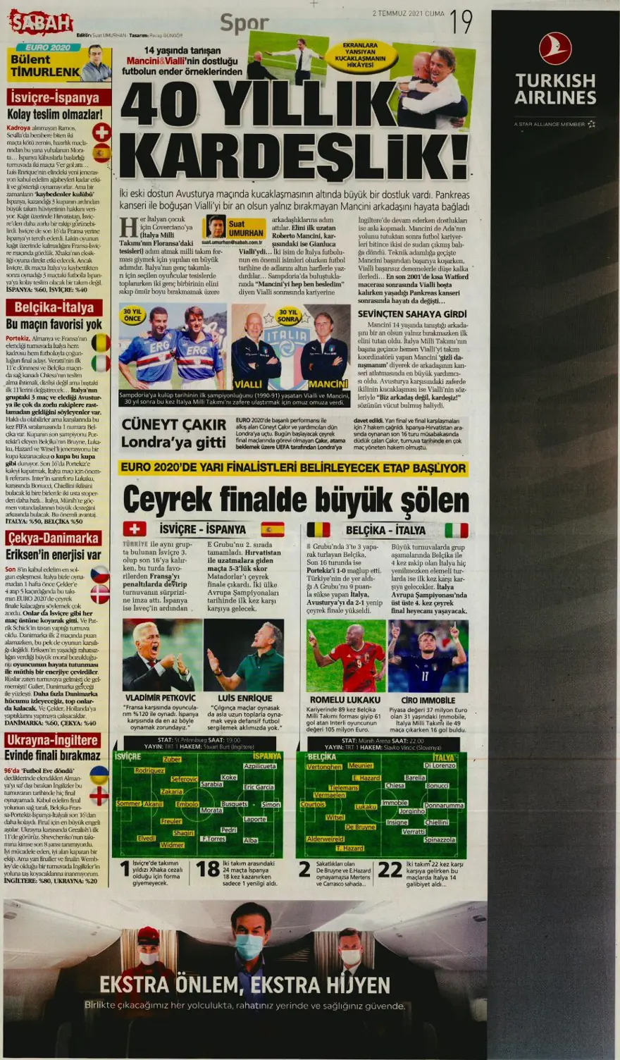 Günün spor manşetleri (2 Temmuz 2021) 8