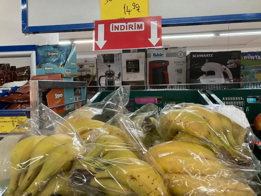 Muz üreticide 3 lira markette 12 lira 6