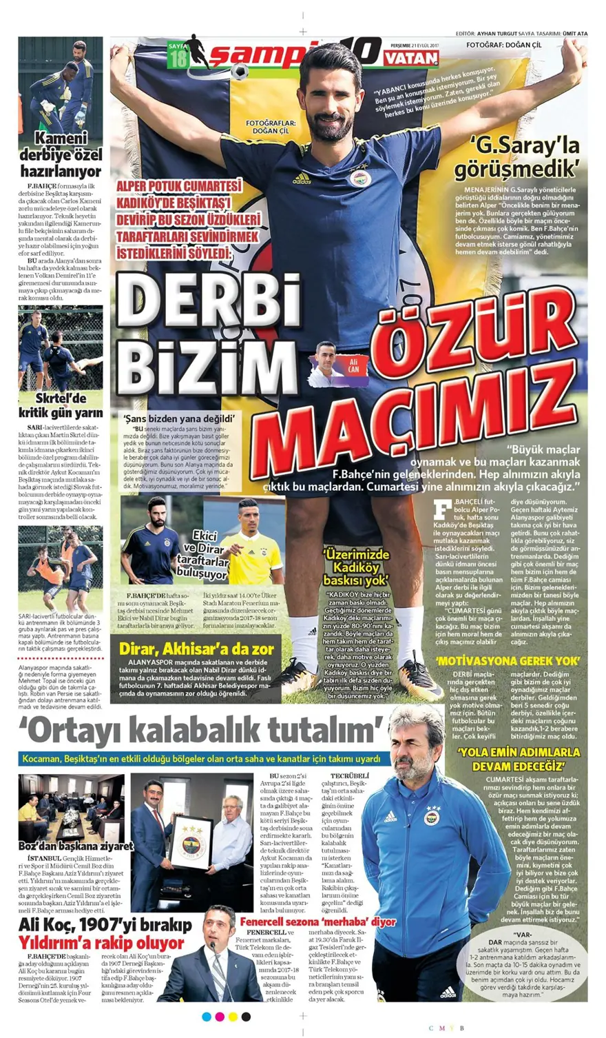 Günün spor gazeteleri (21 Eylül 2017) 5