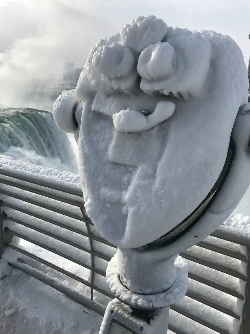 Niagara Şelalesi buzla kaplandı 3