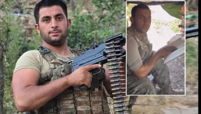 Şehidin mağaraya girmeden önceki son görüntüsü yürek dağladı