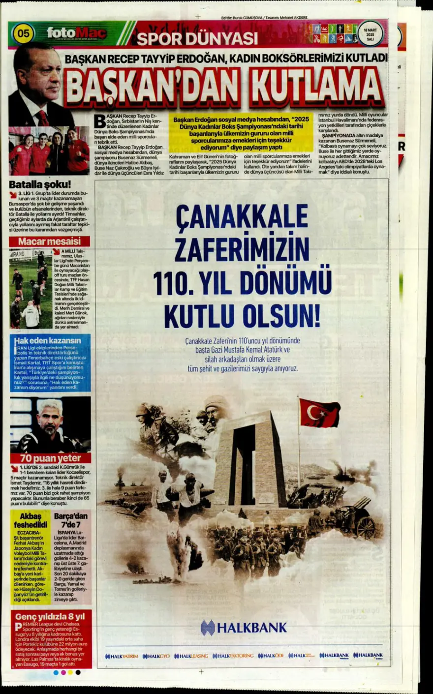 "Osimhen için iki seçenek var" (18 Mart 2025 spor manşetleri) 24