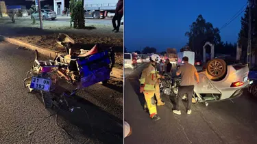 Otomobil, sepetli motosikletle çarpıştı: Altı yaralı