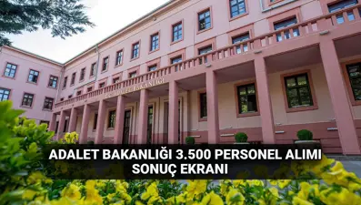 Adalet Bakanlığı 3.500 personel alımı sonuçları 2025: Adalet Bakanlığı İKM (İnfaz koruma memuru alımı) sonuçları açıklandı mı?