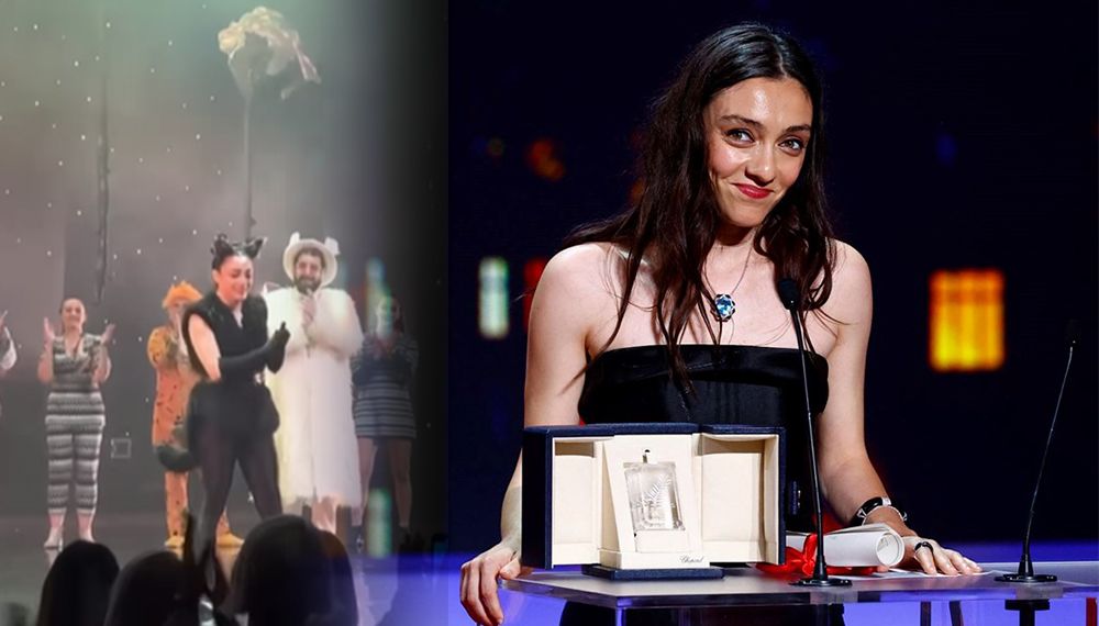 Cannes'dan ödülle dönen Merve Dizdar ayakta alkışlandı