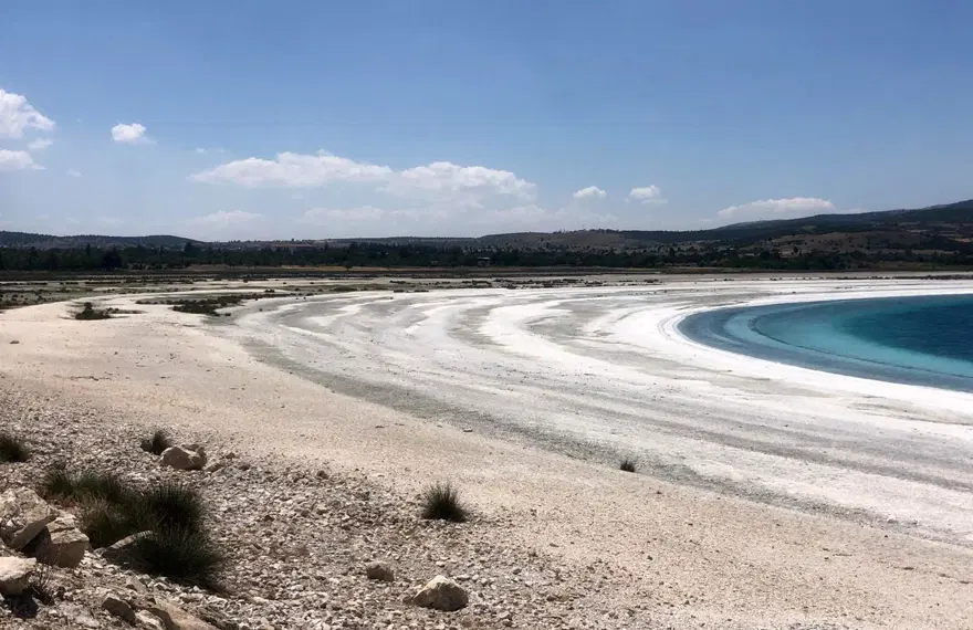 Salda Gölü'nde tehlike çanları! 5 yılda, 3 kilometrekarelik alan kayboldu 1