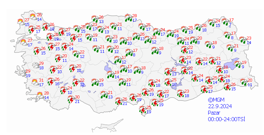 Yeni haftada yağışlar devam edecek, sıcaklık düşecek (5 günlük hava tahmini raporu) 12