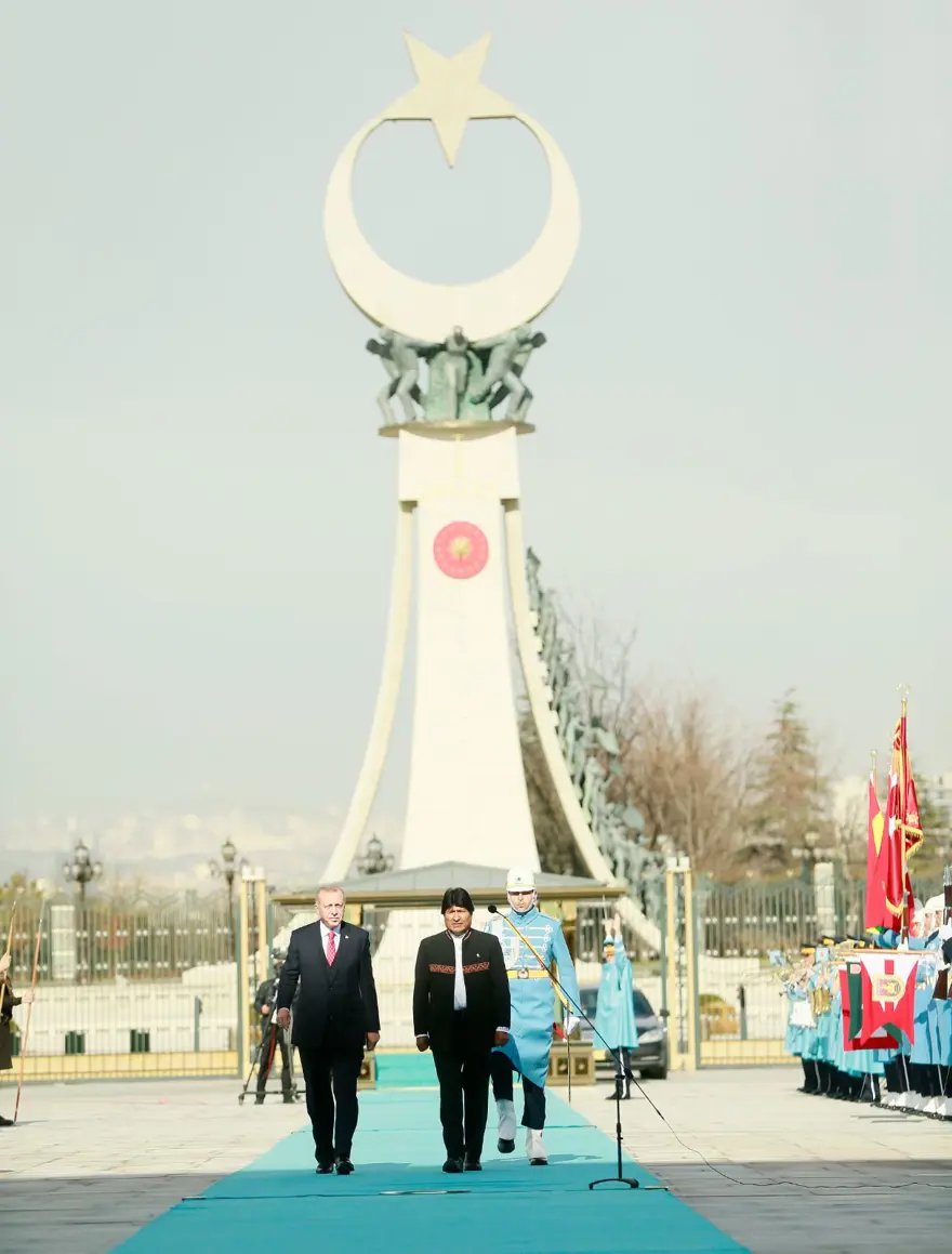 Bolivya lideri Morales Ankara'da 13