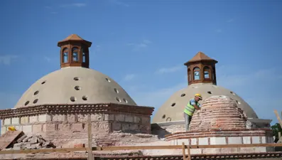 600 yıllık tarihi hamamın restorasyon çalışmaları devam ediyor