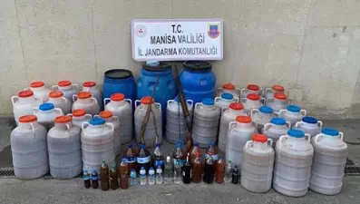 Manisa'da 1602 litre kaçak şarap ele geçirildi