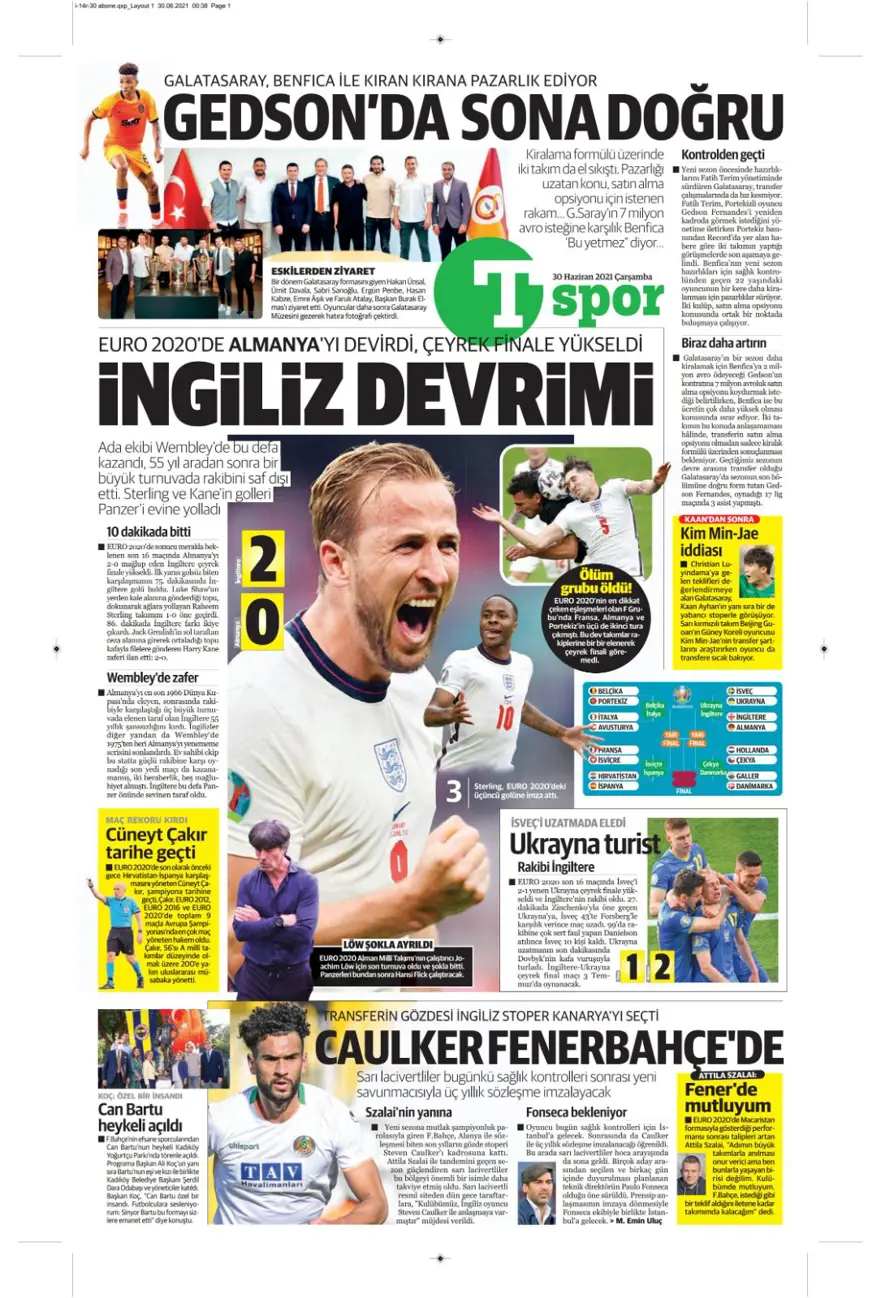 Günün spor manşetleri (30 Haziran 2021) 11
