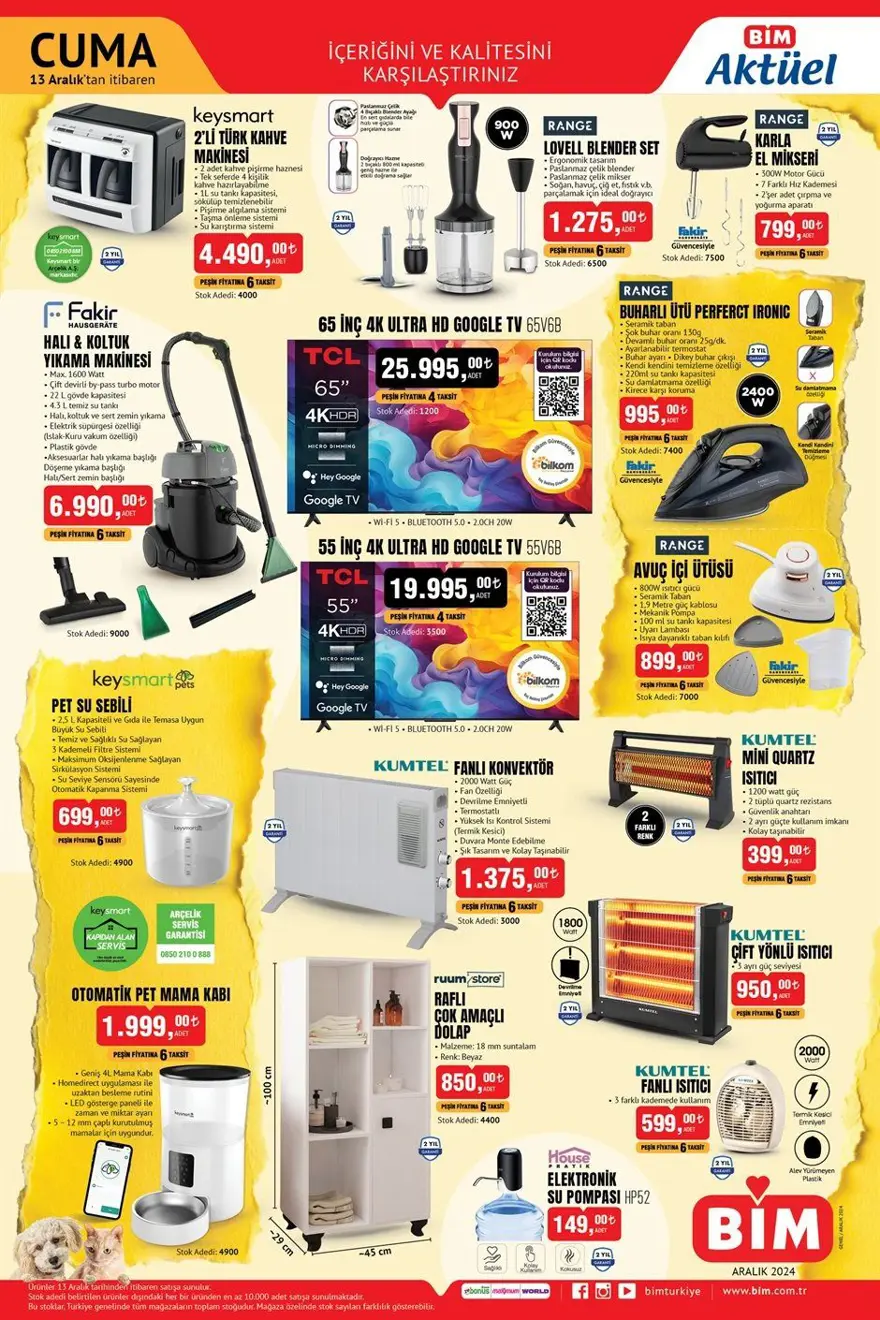 BİM aktüel indirimleri 13 Aralık 2024: BİM markette bu haftaya özel yeni indirimli ürünler listesi 2