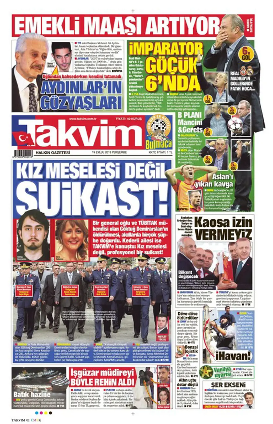 Günün Manşetler- 19 Eylül 2013 14