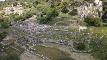 Labraunda Antik Kenti'nde restorasyon çalışmaları sürüyor