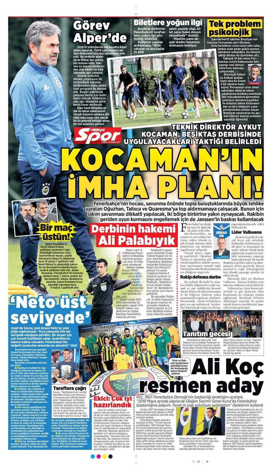 Günün spor gazeteleri (22 Eylül 2017) 2