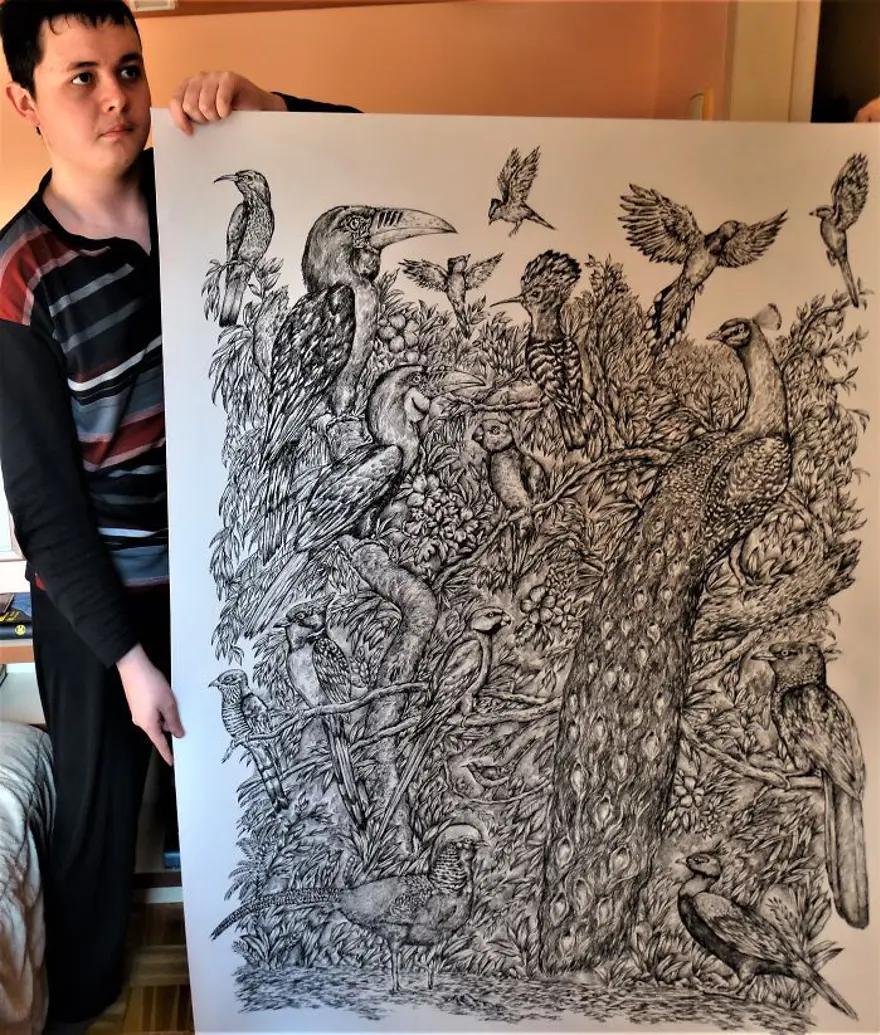 2 yaşında resme başlayan ressamın 16 yaşında yarattığı eserler 10