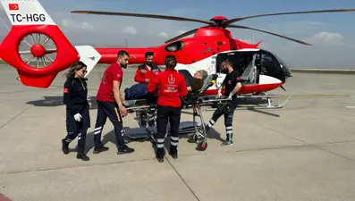 Ambulans helikopter kalp yetmezliği hastası için havalandı