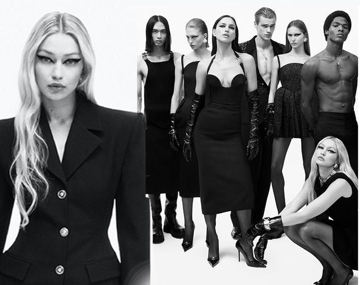 Gigi Hadid ve Irina Shayk İtalyan moda devi için poz verdi
