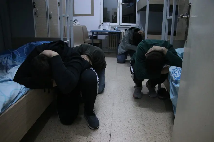 KYK yurtlarında eş zamanlı deprem tatbikatı 52