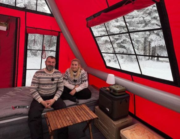 "Ormanın hayaleti" kayda alındı: Kamp yaparken vaşak görüntülediler